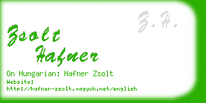 zsolt hafner business card